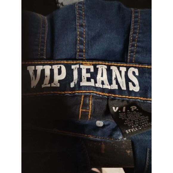 V.I.P Jeans‎ Junior 17 Blue Distressed - Picture 5 of 7